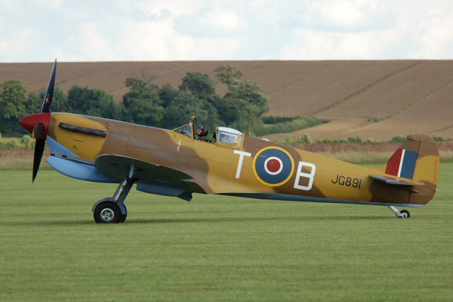 Supermarine Spitfire Mk.Vc. Nº de Serie JG891, conservado en el The Fighter Collection en Duxford, Inglaterra