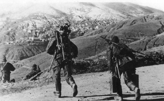 Tropas de la Leibstandarte en Grecia. Primavera de 1941