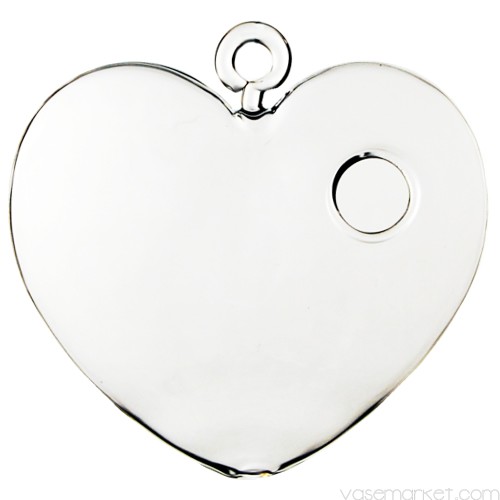Hanging Heart Shape Terrarium H-4.5" (Pack of 48 pcs)