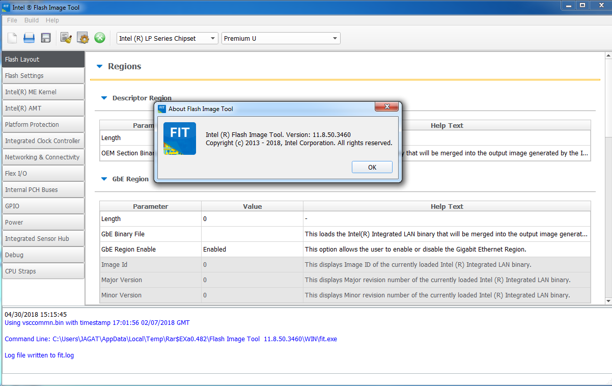 how to use intel flash programming tool