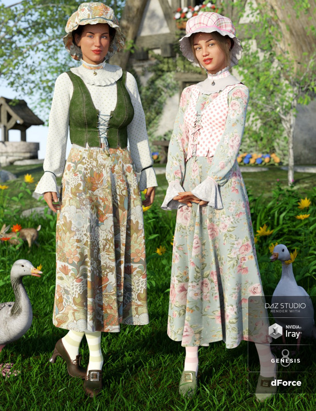 dForce Mother Goose Outfit Texture