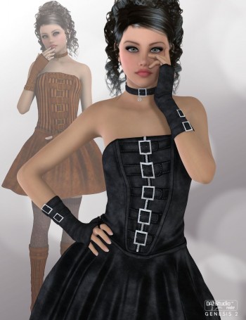 Evaleene Outfit for Genesis 2 Female(s)