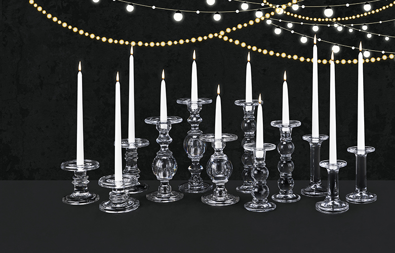 glass pillar candle holders bulk