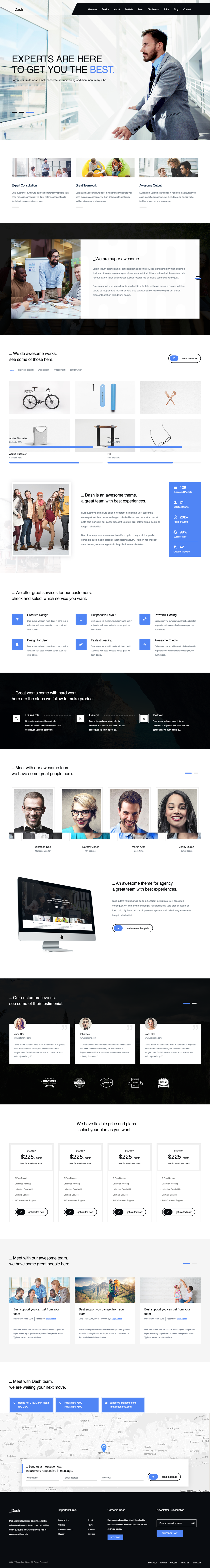 Dash - Multipurpose Portfolio/Business Website HTML5 & CSS3 Template - 1