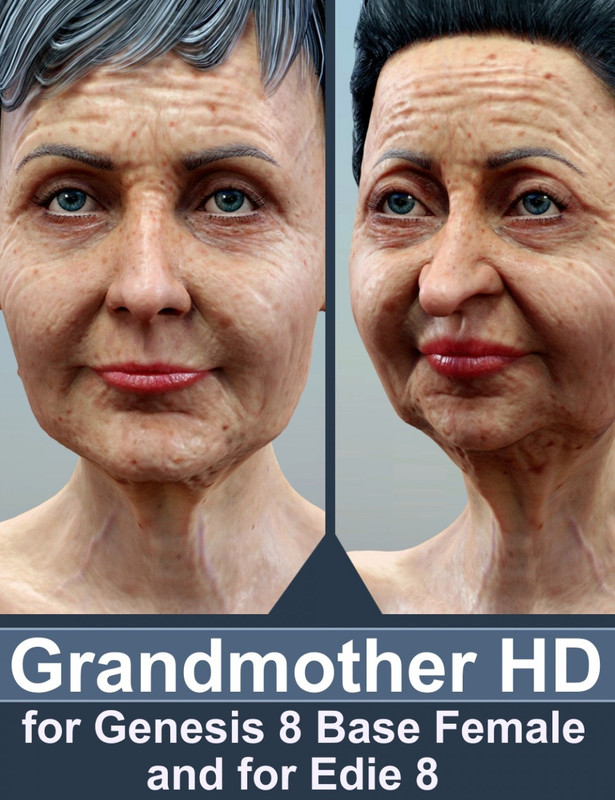Grandmother HD for Genesis 8 Female and Edie 8