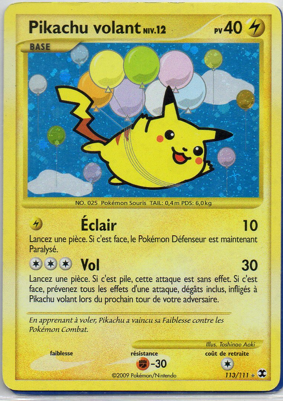 Carte Pokémon Pikachu Volant 110/108 XY Evolution FR - Pokemon