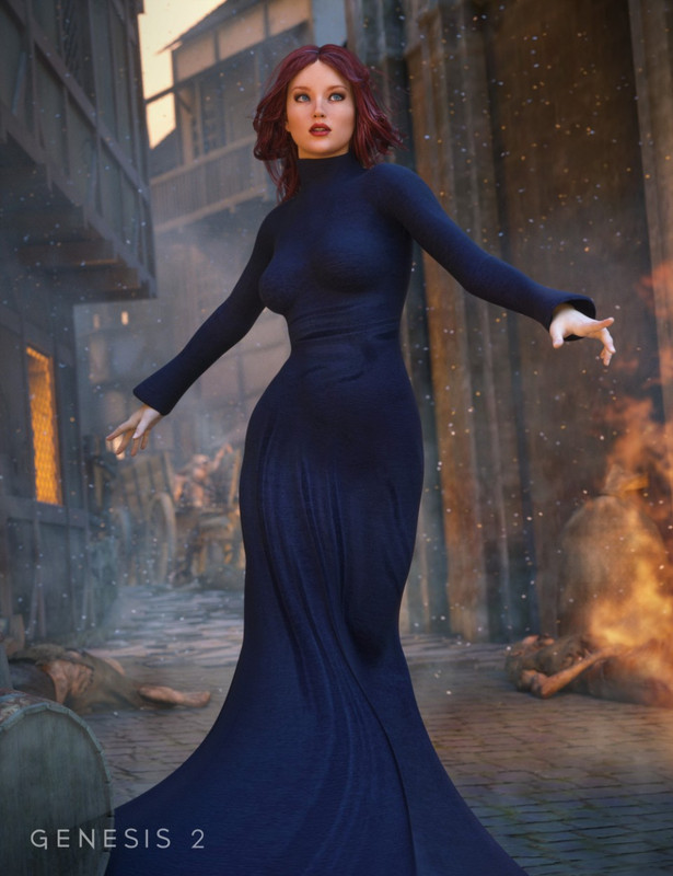 Morphing Fantasy Dress for Genesis 2 Female(s)