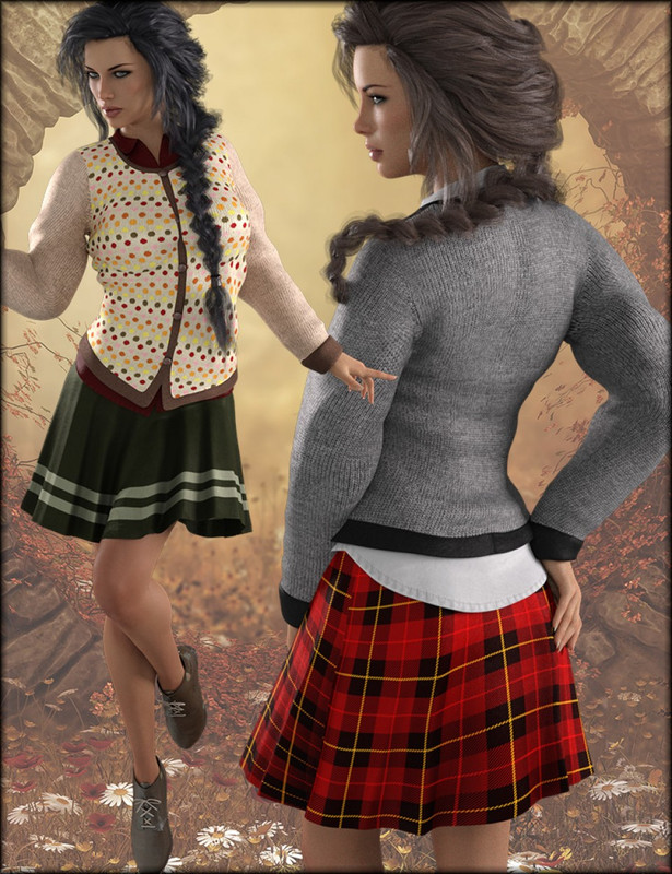 00 main fall casual outfit textures daz3d