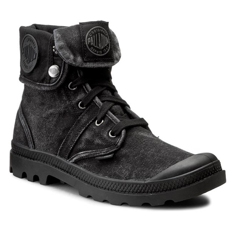palladium black casual boots
