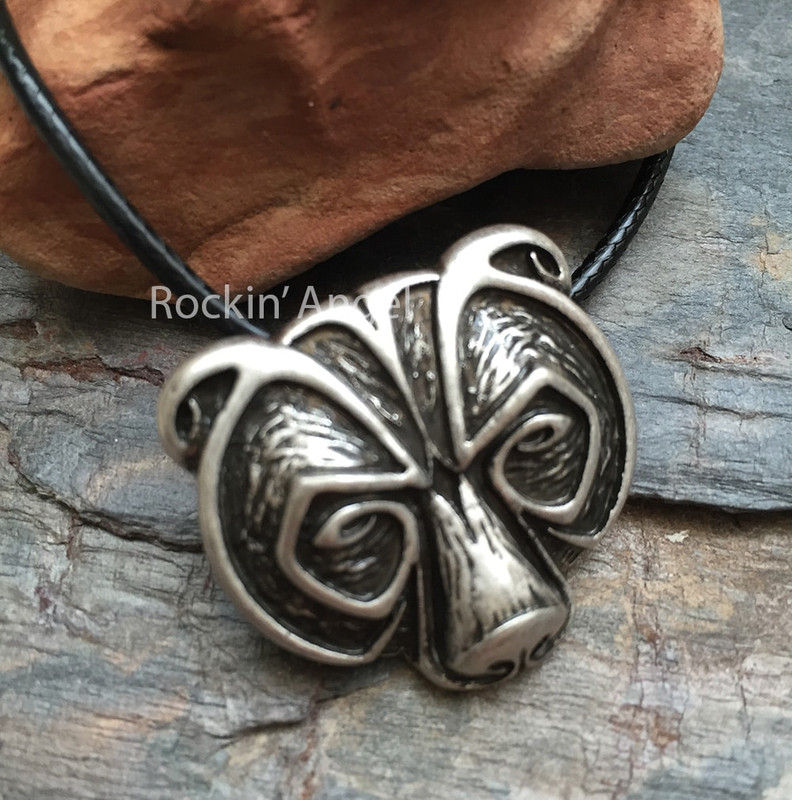 Slavic Antique Style Silver Viking Norse Celtic Wolf Necklace In Gift Box