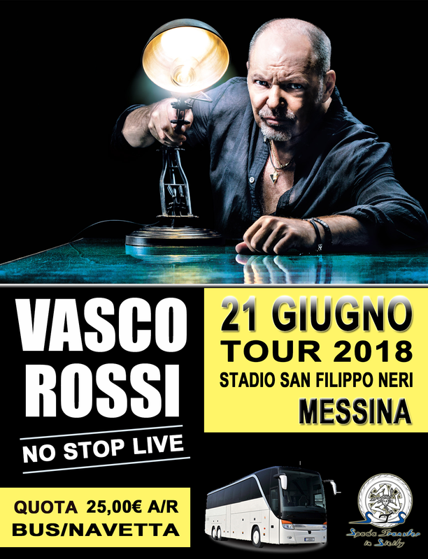 locandina Concerto Vasco Rossi NO STOP LIVE 2018