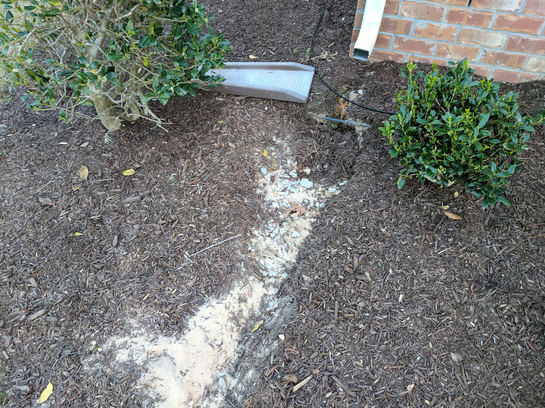 Thoughts On Putting Rock Under Gutter Downspot The Lawn Forum